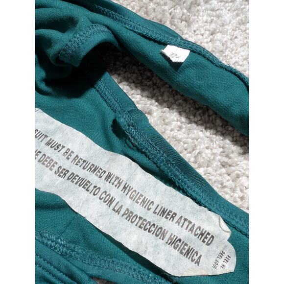 Shade & Shore Womens Swimwear Medium Bikini Tankini Bottoms Green Stretch Summer - Picture 5 of 5